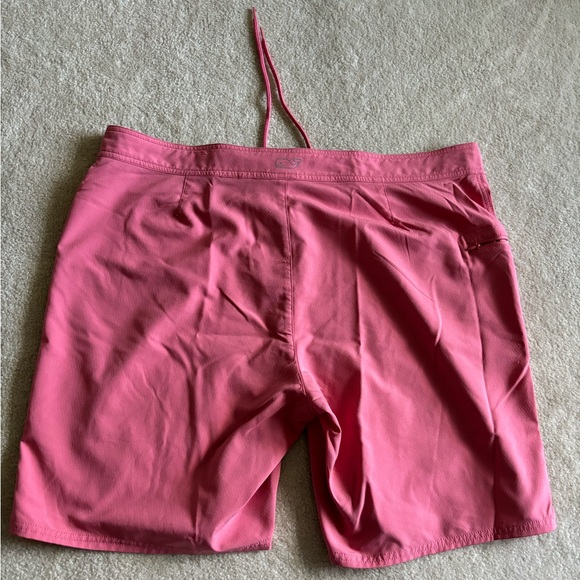 Pink vineyard vine swim trunks. Size 42. One zipper pocket - Picture 3 of 3